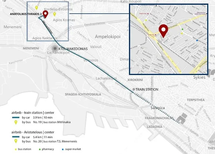 φωτεινό κοντά στον σταθμό κτελ θεσσαλονίκης * テッサロニキ